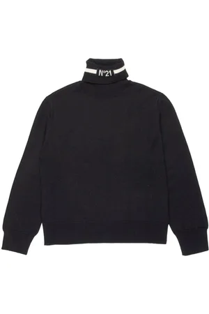 Nº21 Fein gestrickter Rollkragenpullover