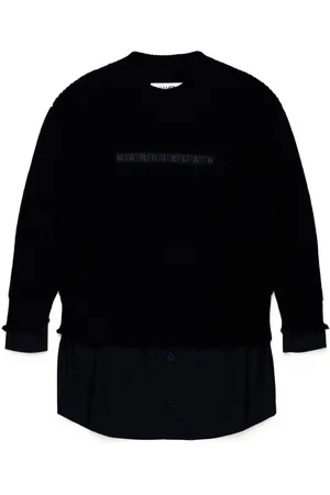Maison Margiela Kleid mit Logo-Stickerei