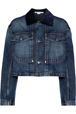 Stella McCartney Jeansjacke mit Cordkragen