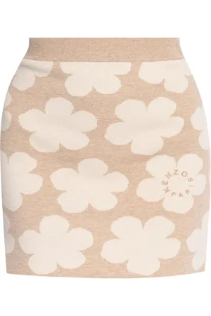 Kenzo Rock mit Intarsien-Blumenmuster