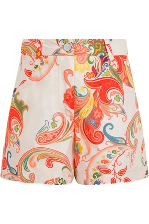 Etro Jeans-Shorts mit Paisley-Print