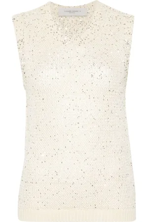 Golden Goose Melyssa Strickoberteil mit Pailletten