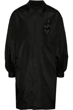 Simone Rocha Midimantel mit Kristallapplikation