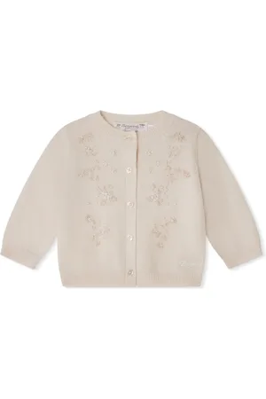 BONPOINT Claudie Cardigan mit Blumenstickerei