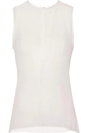 Ami Semi-transparentes Seidenoberteil