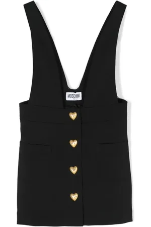 Moschino Latzhose mit Herzknöpfen