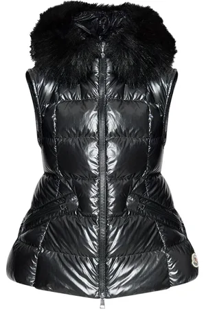 Moncler Anse Daunenweste mit Shearling-Kragen