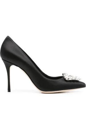 Sergio Rossi Pumps mit Kristallschnalle 90mm
