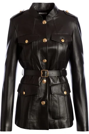 Bally Lederjacke mit Gürtel