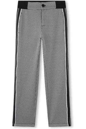 HUGO BOSS Gerade Hose mit Hahnentrittmuster