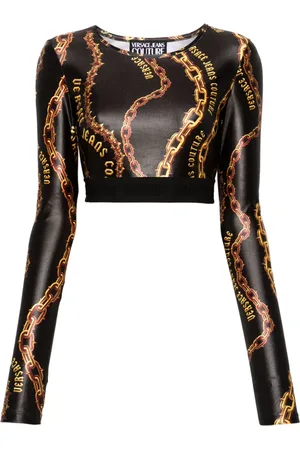 VERSACE Chain Couture Cropped-Oberteil
