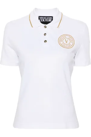VERSACE Poloshirt mit Logo-Stickerei