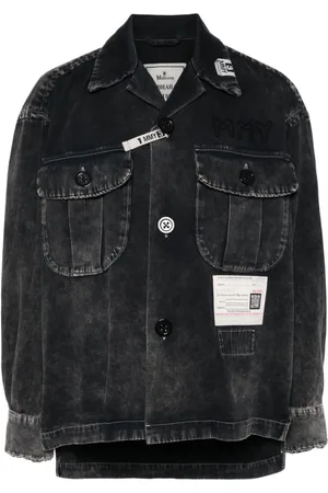 Maison Mihara Yasuhiro Ausgeblichenes Jeanshemd