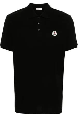 Moncler Pikee-Poloshirt mit Logo-Applikation