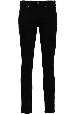 VERSACE Skinny-Jeans mit Logo-Schild