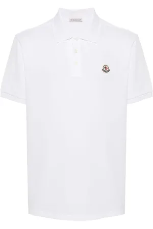 Moncler Pikee-Poloshirt mit Logo-Applikation