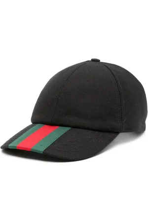 Gucci Canvas-Baseballkappe mit Webstreifen