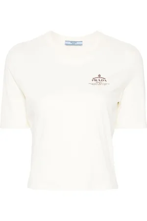 Prada T-Shirt mit Logo-Print