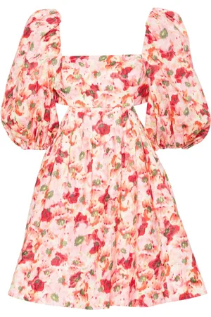ZIMMERMANN Lightburst Minikleid mit Blumen-Print