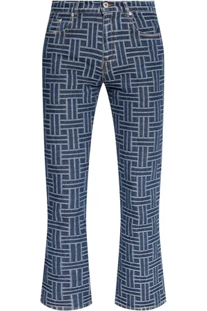 Kenzo Schlagjeans mit Jacquardmuster
