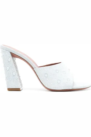 Amina Muaddi Brigitte Sandalen mit transparenten Kristallen 95mm