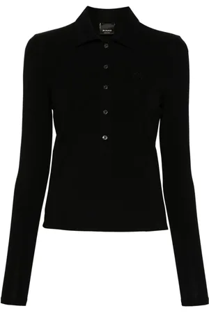 Pinko Poloshirt mit Love Birds-Stickerei