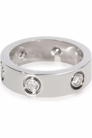 Cartier 18kt Love Weißgoldring mit Diamanten