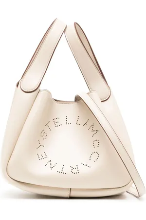 Stella McCartney Shopper mit perforiertem Logo