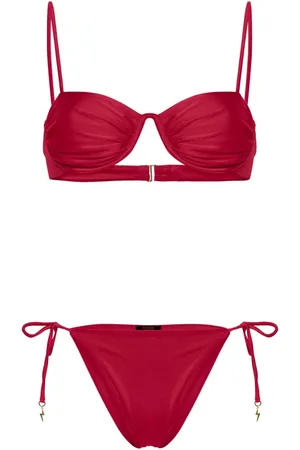 Noire Swimwear Geraffter Bikini