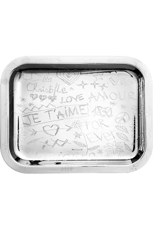 Christofle Eckiges Graffiti Tablett (26cm x 20cm)