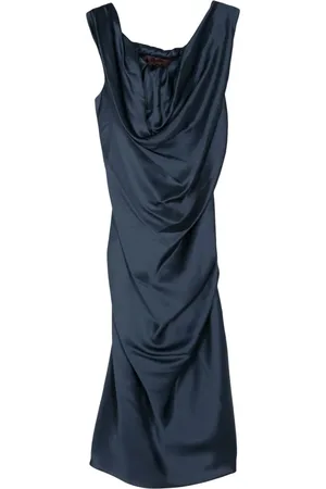 Vivienne Westwood 2010s drapiertes Midikleid aus Krepp