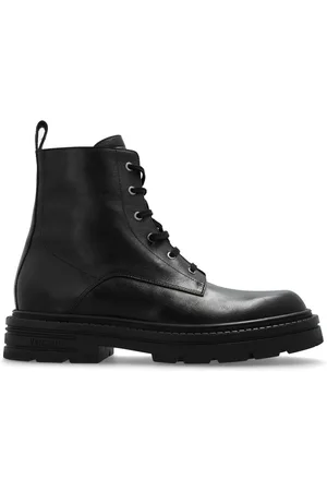 VERSACE Knöchelhohe Lederstiefel