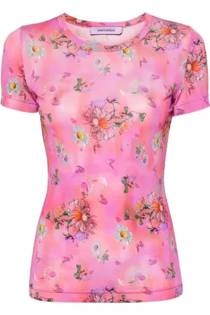 MACCAPANI The Skinny T-Shirt mit Blumen-Print