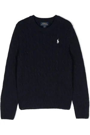 Ralph Lauren Polo Pony Pullover mit Zopfmuster