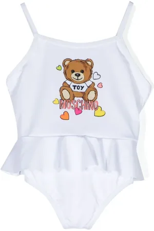 Moschino Badeanzug mit Teddybär-Print