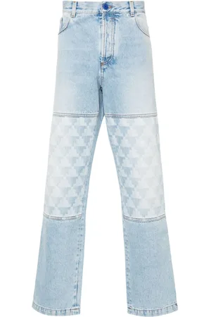 MARCELO BURLON Gerade Jeans mit Kreuz-Print