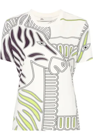 Tory Burch T-Shirt mit Zebra-Print