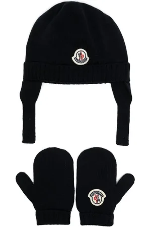 Moncler Set aus Strickmütze und Fäustlingen