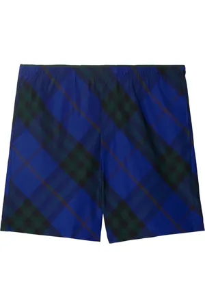 Burberry Twill-Badeshorts mit Check