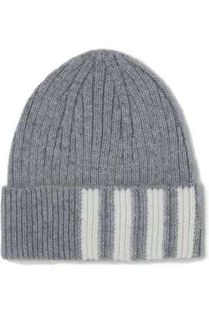 Thom Browne 4-Bar ribbed beanie