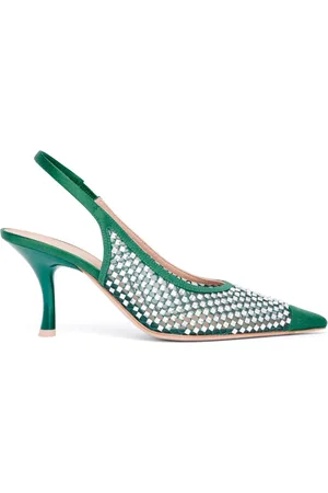 MALONE SOULIERS Vesper Pumps mit Kristallen 70mm