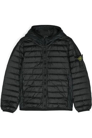 Stone Island Gefütterte Kapuzenjacke mit Kompass