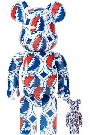 MEDICOM TOY X Grateful Dead Steal Your Face BE@RBRICK 100% und 400% Figuren-Set