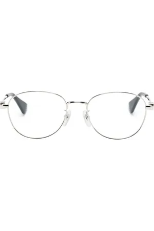 Cartier Runde Brille mit Logo-Gravur