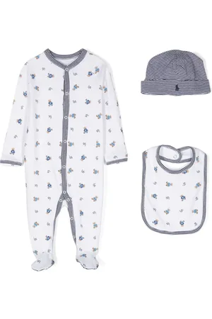 Ralph Lauren Strampler-Set mit Teddy-Print