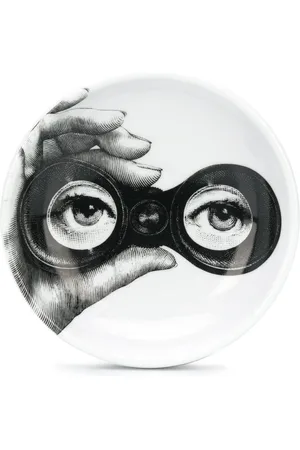 FORNASETTI Aschenbecher mit Fernglas-Print, 12cm