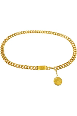 CHANEL 1990-2000 Kettengürtel mit Medaillon