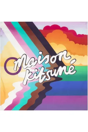 Maison Kitsuné Schal mit Logo-Print