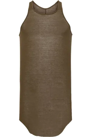 Rick Owens Fein geripptes Trägershirt