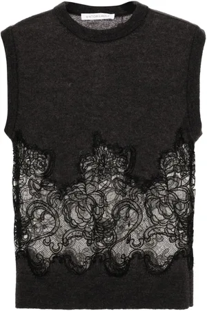 Viktor & Rolf Spencer Pullunder mit Spitzendetail